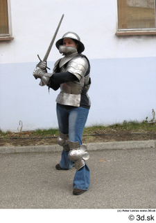 Photos Medieval Knight in plate armor 24 fighting poses knight…